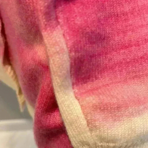 New Kerri Rosenthal Oversized Cardigan, Pink:Cream Size M - Picture 11 of 11